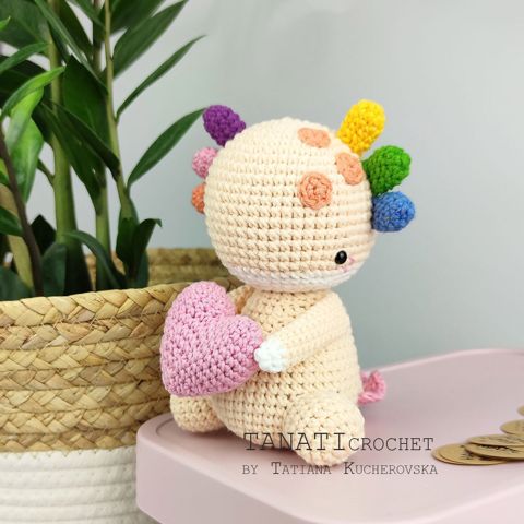 В'язаний аксалотоль Tanati Crochet