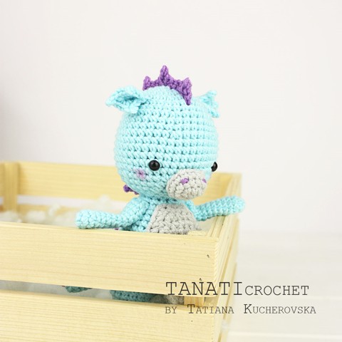 В'язаний динозавр Tanati Crochet