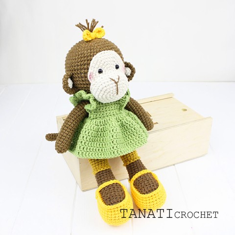 В'язана мавпочка Tanati Crochet