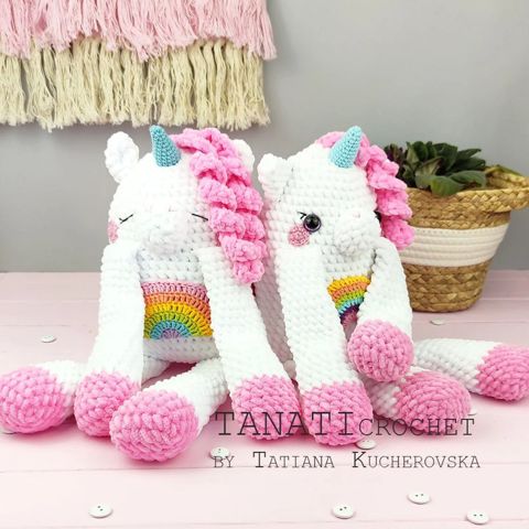 В'язаний Єдиноріг Tanati Crochet